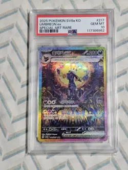 2025 Pokemon Korean Terastal Festival Umbreon #217 Special Art Rare PSA 10 Gem - Image 1