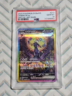 2025 Pokemon Korean Terastal Festival Umbreon #217 Special Art Rare PSA 10 Gem - Image 2
