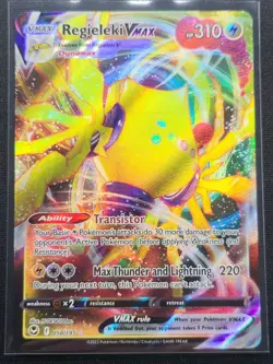 Regieleki VMAX 058/195 (Full Art) Silver Tempest Near Mint Pokemon - Image 1