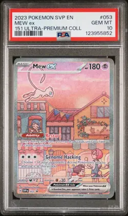 PSA 10 - Mew ex 053 SV Black Star Promo Pokemon 151 UPC - Image 1