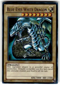 Yu-gi-oh! Blue-Eyes White Dragon SDBE-EN001 NM Unlimited - Image 1