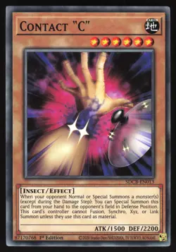 Contact "C" - SDCB-EN013 - Common - 1st Edition Yugioh - Image 1