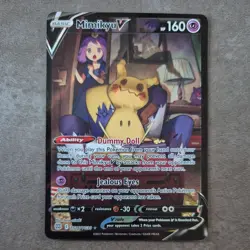 Pokemon Mimikyu V Ultra Rare Holo TCG Card TG16/TG30 Brilliant Stars Near Mint - Image 1