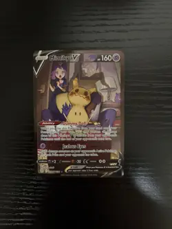 CLEAN Pokemon TCG Mimikyu v Holo Ultra Rare Card TG16/TG30 Brilliant Stars - Image 1