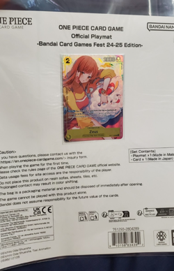 One Piece Zeus Nami Promo OP11-106 No Playmat Bandai Cards Games Fest Sealed - Image 1