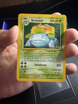 1999 Venusaur Holo Rare Pokemon Card TCG Base Set 15/102 MP - Image 5