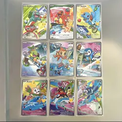 Pokemon TCG - First Partner Illustration Collection Promos (Full Set of 9) - Image 1