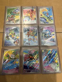 Pokemon First Partner Illustration Collection Promos Full Set of 9. - Image 1