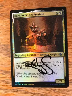 Magic the Gathering MTG foil Bartolome del Presidio Ixalan signed NM - Image 1
