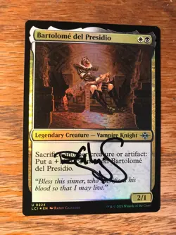 Magic the Gathering MTG foil Bartolome del Presidio Ixalan signed NM - Image 2