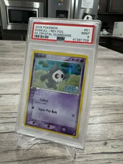 Pokemon TCG 2006 Crystal Guardians duskull reverse #51 PSA 9 Mint - Image 2