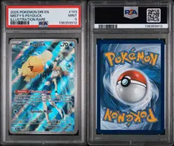 2025 POKEMON DRI EN-DESTINED RIVALS ILLUSTRATION RARE #193 MISTY'S PSYDUCK PSA 9 - Image 3