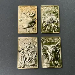 Pokemon 23k Gold-Plated Card 1999 Burger King Nintendo - Set of 4 - Image 2
