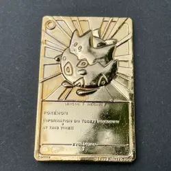 Pokemon 23k Gold-Plated Card 1999 Burger King Nintendo - Set of 4 - Image 5