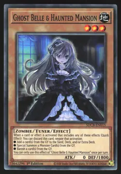 Ghost Belle & Haunted Mansion - SDCB-EN015 - Common - 1st Edition Yugioh - Image 1