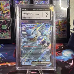 Pokemon TCG Blastoise EX Holo Ultra Rare Card Scarlet Violet-151 - Image 1