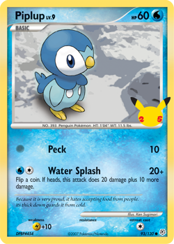 Piplup (93/130) (Jumbo Card) First Partner Pack​ - Near Mint Pokemon TCG - Image 1