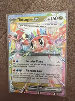 Pokemon TCG Tatsugiri EX Double Rare Card Surging Sparks 142/191 - Image 1