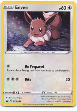 SWSH: Sword & Shield Promo Cards #SWSH127 Eevee - Image 1