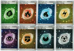 **Real HD HOLO ** 151 SVE HD Cosmos Energy - Complete set of 8 Pokemon Cards - Image 1