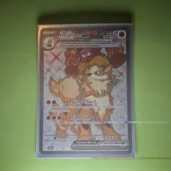 Pokemon TCG Arcanine EX Holo Card 224/198 Scarlet Violet Base Set - Image 1