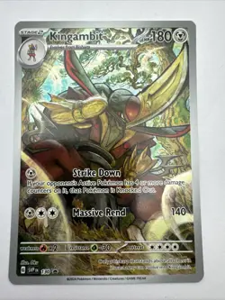 Kingambit SVP 130, Black Star Promo, Pokemon TCG Card Shrouded Fable - Image 1