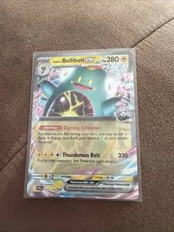 Iono's Bellibolt EX 053/159 Journey Together Pokemon Card in NM Condition - Image 1