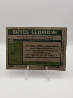 2026 Topps Heritage ROAC-BC Bryce Eldridge Gold Chrome Refractor Auto Blue Ink - Image 2