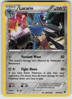Lucario (Cosmos Holo) Promo Miscellaneous Cards & Products 063/124 Pokemon - Image 1