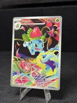 Ivysaur Illustration Rare 134/132 Near Mint Mega Evolution Pokemon TCG English - Image 3