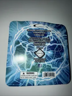 Konami Pokemon TCG Lightning Set Booster 4 Packs 1 Bonus Card Obsidian Scarlet - Image 2