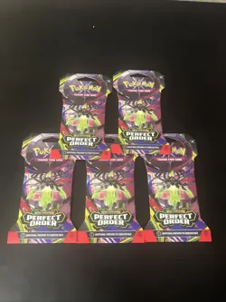 ✨✨ 5x Pokemon Perfect Order Sleeved Booster Packs - IN HAND - SHIPS NOW ✨✨ - Image 2