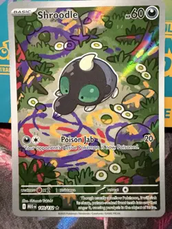 Pokemon Shroodle ME01 Mega Evolution 149/132 Full Art Holo Illustration Rare - Image 1