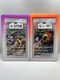 PSA 10 Charizard 212/172 Mewtwo 221/172 SAR VSTAR Universe Pokemon Karte Japa... - Image 1