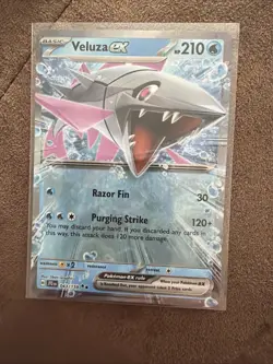 Pokemon TCG Journey Together Veluza EX Holo Card 043/159 Double Rare - Image 1