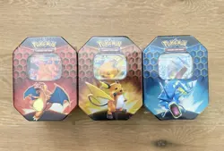 Pokemon TCG Hidden Fates Tin Charizard / Raichu / Gyarados - SEALED - Image 1