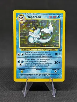 VAPOREON Jungle 12/64 1999 Pokemon Trading Card Near Mint Holo Rare - Image 1