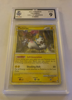 MGC Not PSA POKEMON 2011 PACHIRISU CALL OF LEGENDS HOLO GRADE 9 018/095 - Image 1