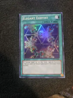 Yugioh Elegant Egotist LCJW-EN098 Super Rare 1st Ed - Image 1