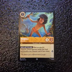 Mowgli Man Cub - 19/204 - Super Rare - Disney Lorcana - Image 1