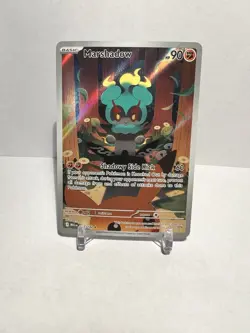 Marshadow Illustration Rare Holo 146/132 Pokemon Card Mega Evolution IR NM - Image 1