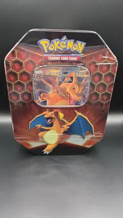 Hidden Fates Tin [Charizard] — Factory Sealed — Sun & Moon Pokemon Cards - Image 1