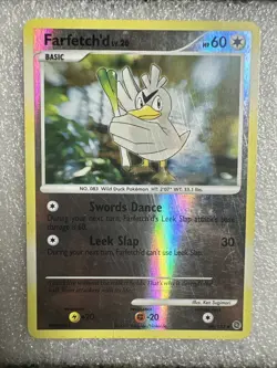 Pokemon TCG Reverse Holo Secret Wonders Farfetch'd Card 49/132 - Image 1