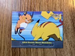 EP14 Electric Shock Showdown - TV Animation Edition - Pokemon Topps Card - Image 1