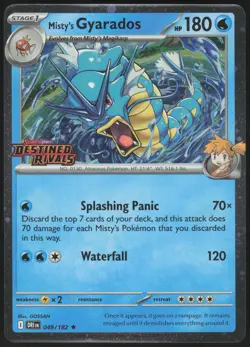 Misty's Gyarados (Prerelease) Rare Miscellaneous Cards & Products 049/182 NM - Image 1