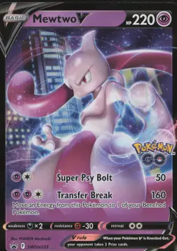 Mewtwo V Promo SWSH: Sword & Shield Promo Cards SWSH223 NM - Image 1