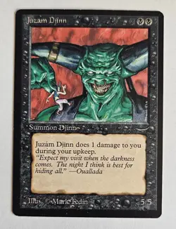 Juzam Djinn - Arabian Nights 1993 - EX - Magic the Gathering - MTG - Image 1