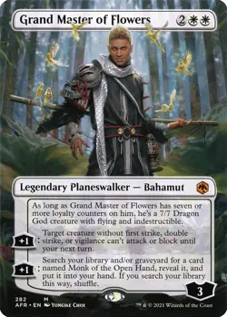 Grand Master of Flowers Adventures in the Forgotten Realms MTG NM borderless - Image 1