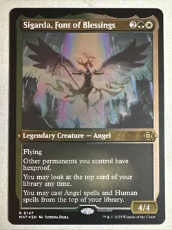 MTG / Sigarda, Font of Blessings / MAT / #147 / FOIL ETCHED / Rare / NM - Image 1