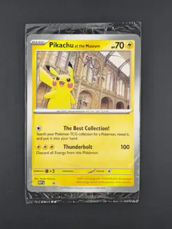 Pokemon Pikachu at the Museum Jumbo Promo Sealed Natural History Museum - Image 1